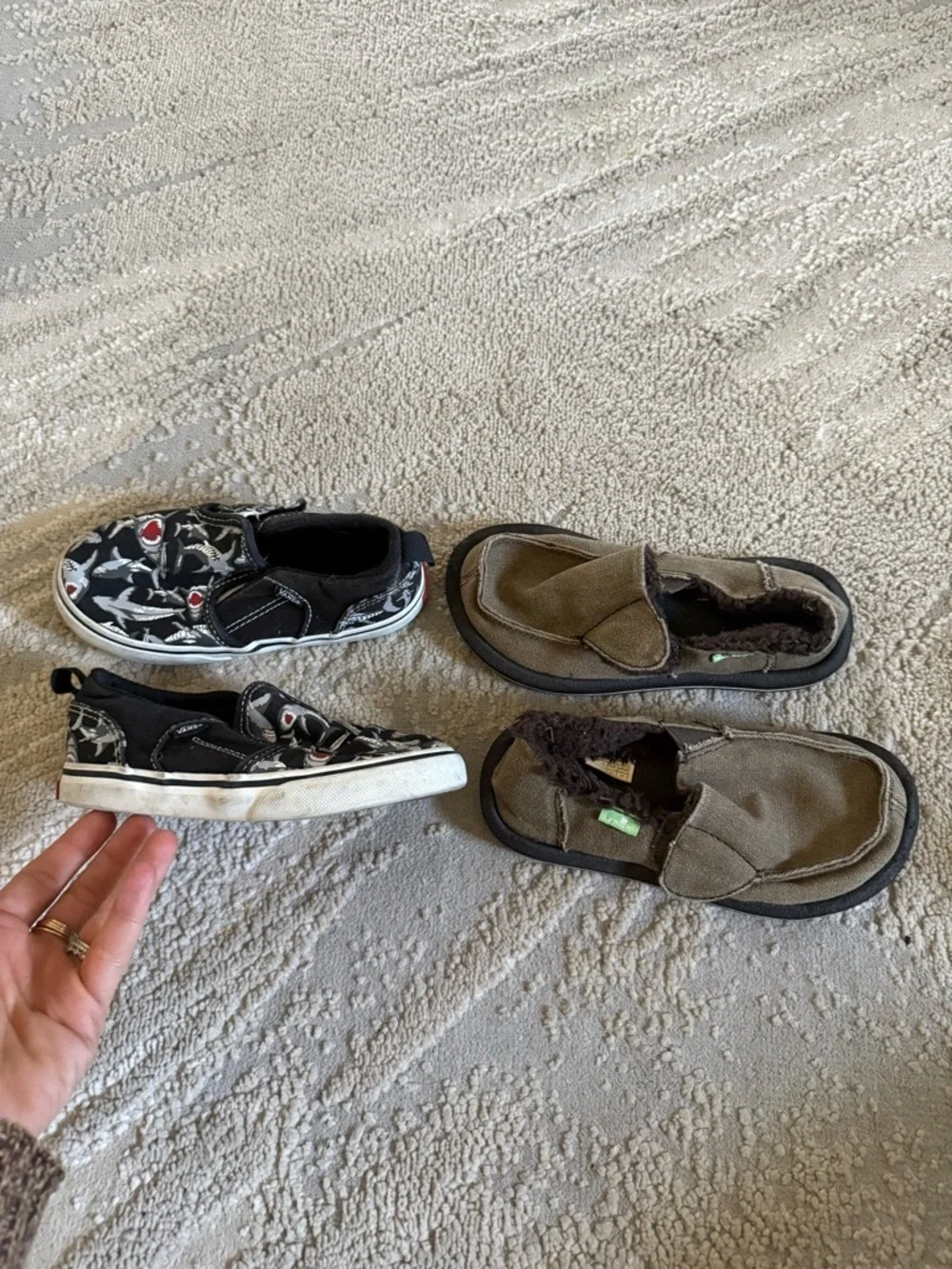 Boys shoes bundle vans converse Sanuk  sneakers shoes slip on no tie